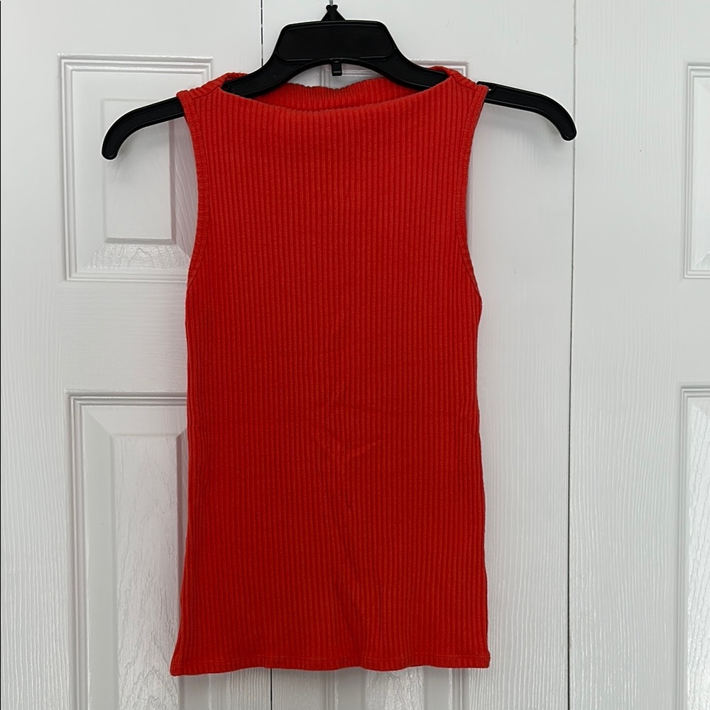 J. Crew Sleeveless Ribbed Boatneck Knit Top